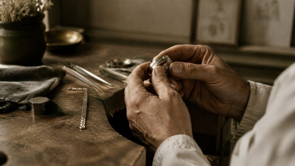 Precision work in a traditional workshop